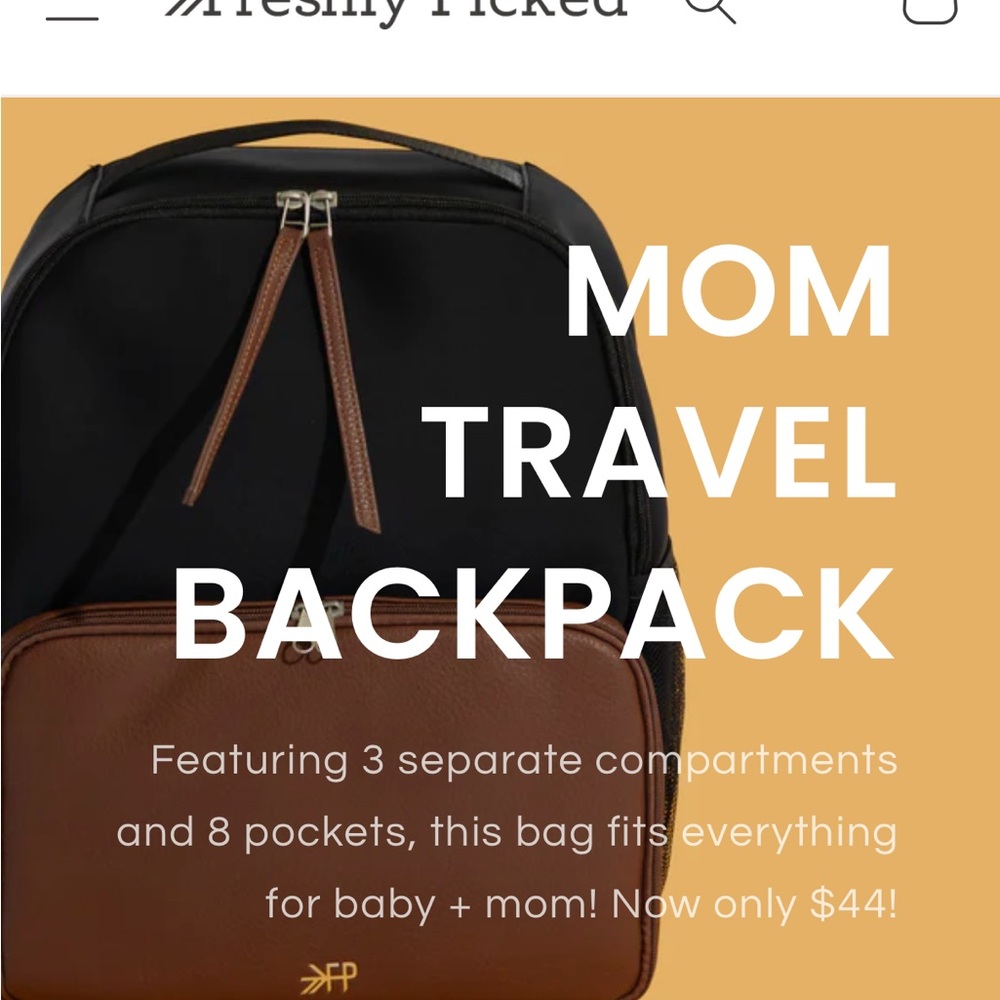 Freshly Picked Mom Travel Backpack